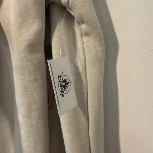 NWT Cream Crewneck Sweatshirt with Embroidered Details - Picture 7 of 14